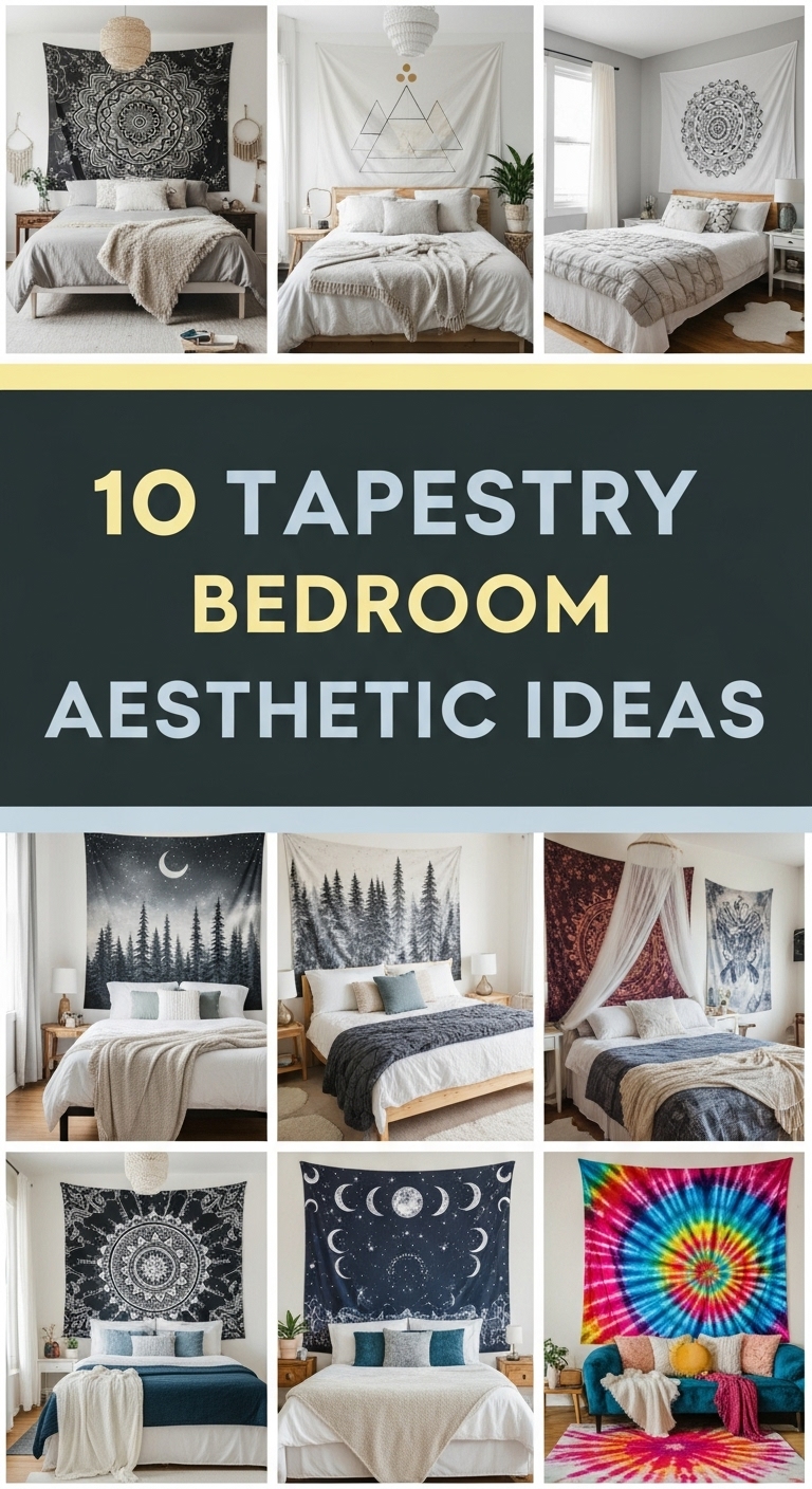 10 Tapestry Bedroom Aesthetic Ideas