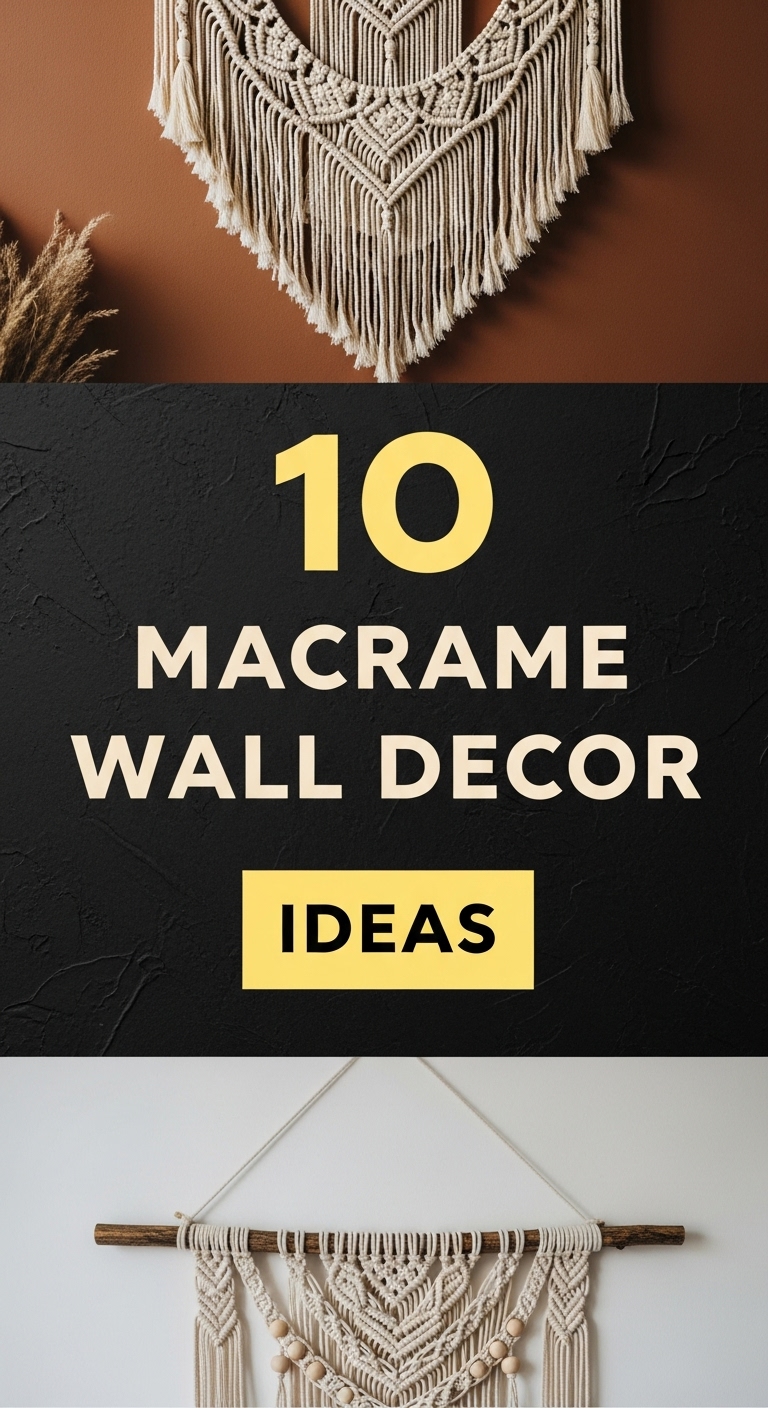 10 Macrame Wall Decor Ideas