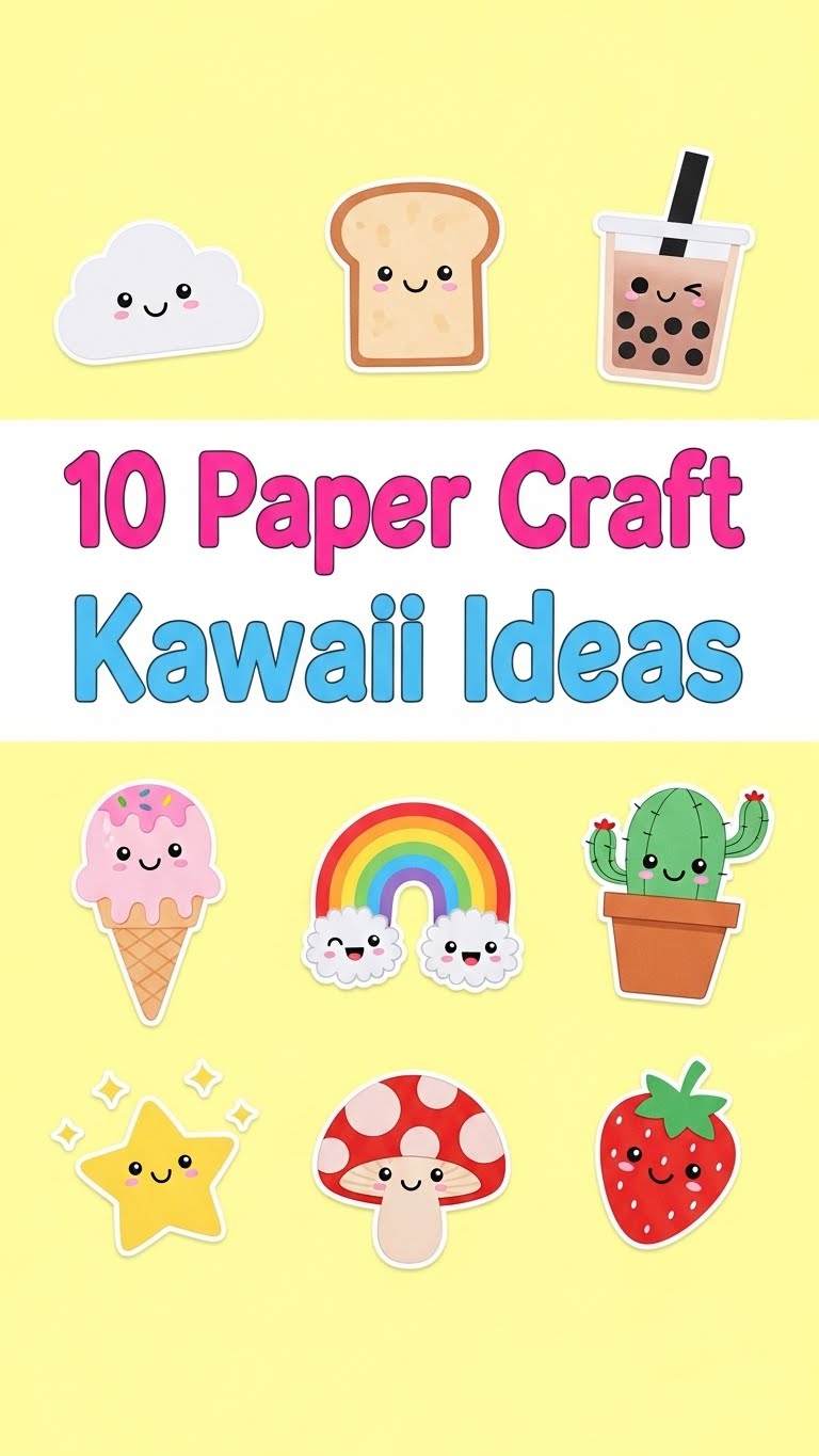 10 Paper Craft Kawaii Ideas