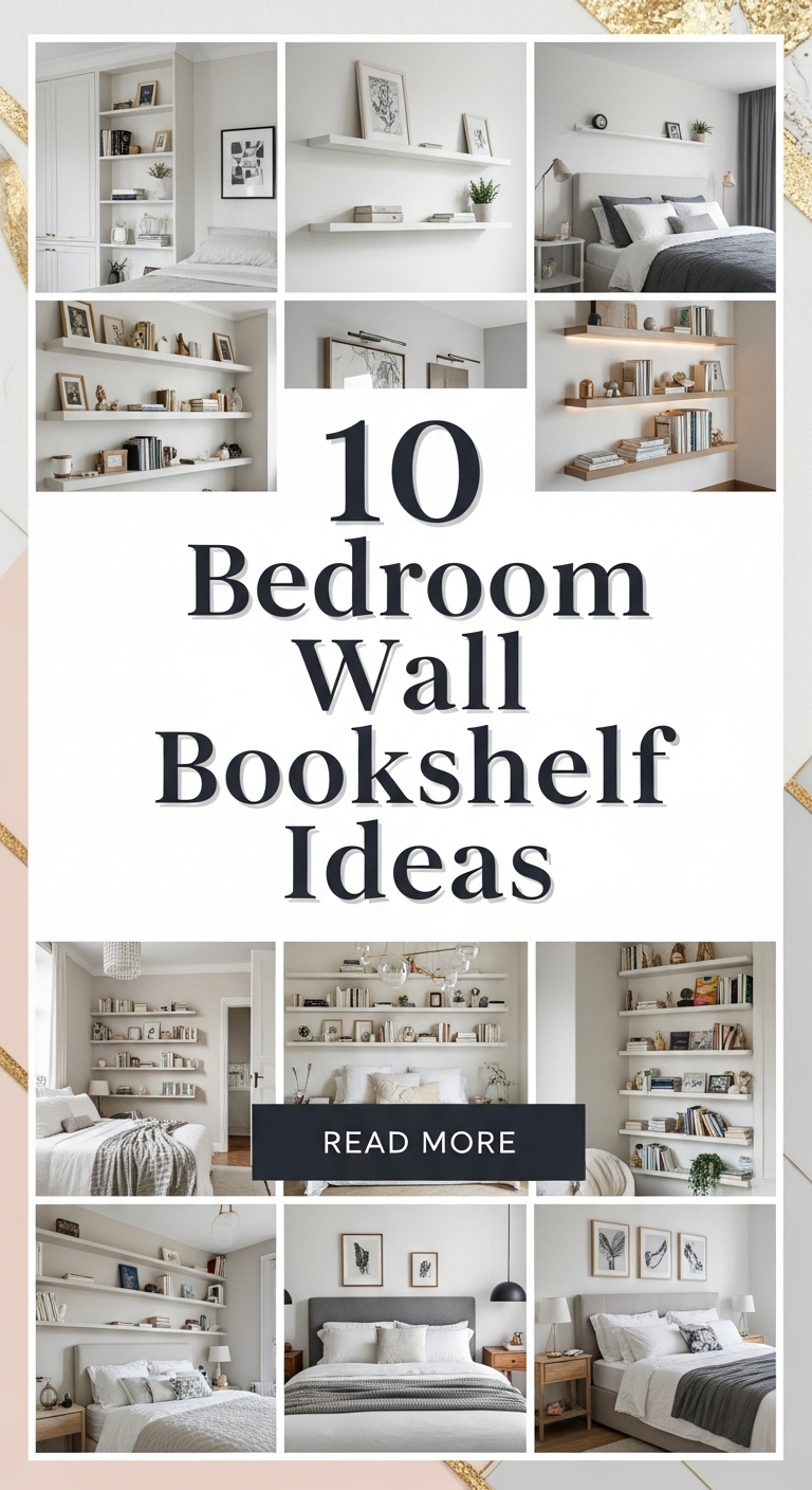 10 Bedroom Wall Bookshelf Ideas
