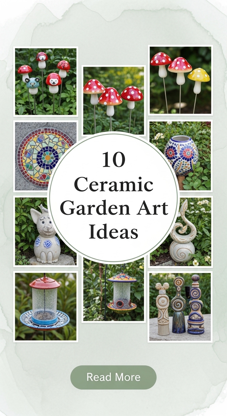 10 Ceramic Garden Art Ideas