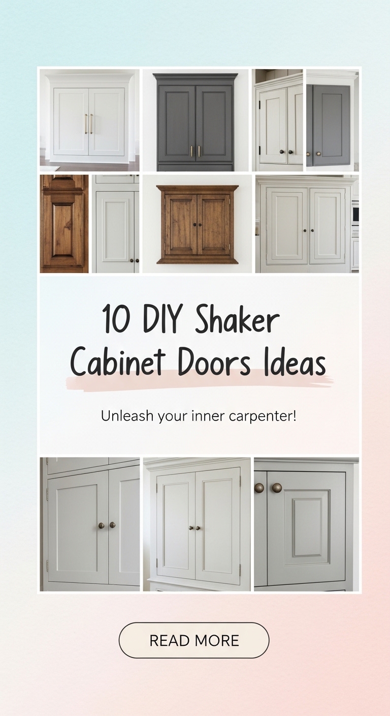 10 DIY Shaker Cabinet Doors Ideas