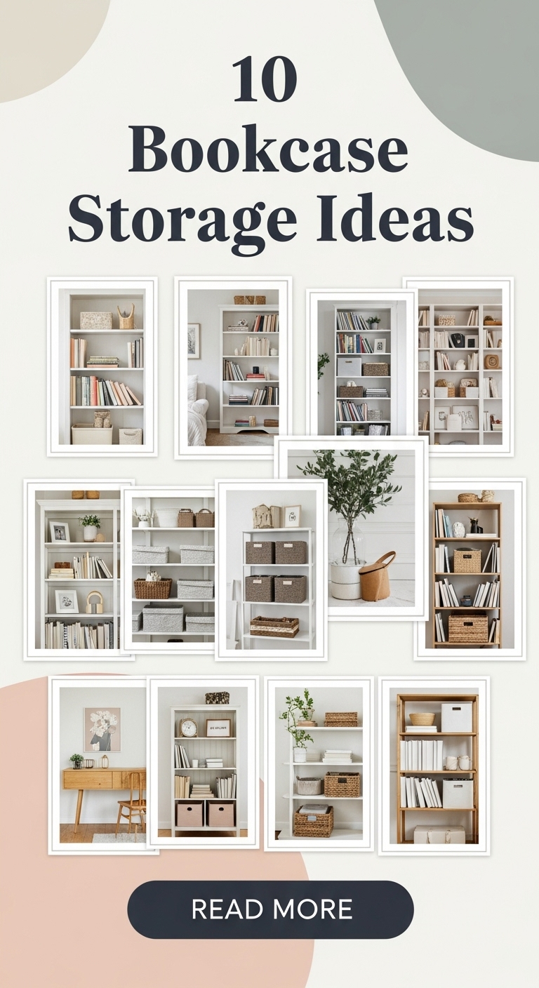 10 Bookcase Storage Ideas