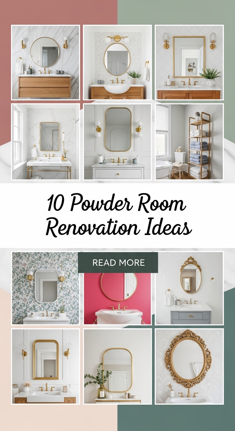 10 Powder Room Renovation Ideas