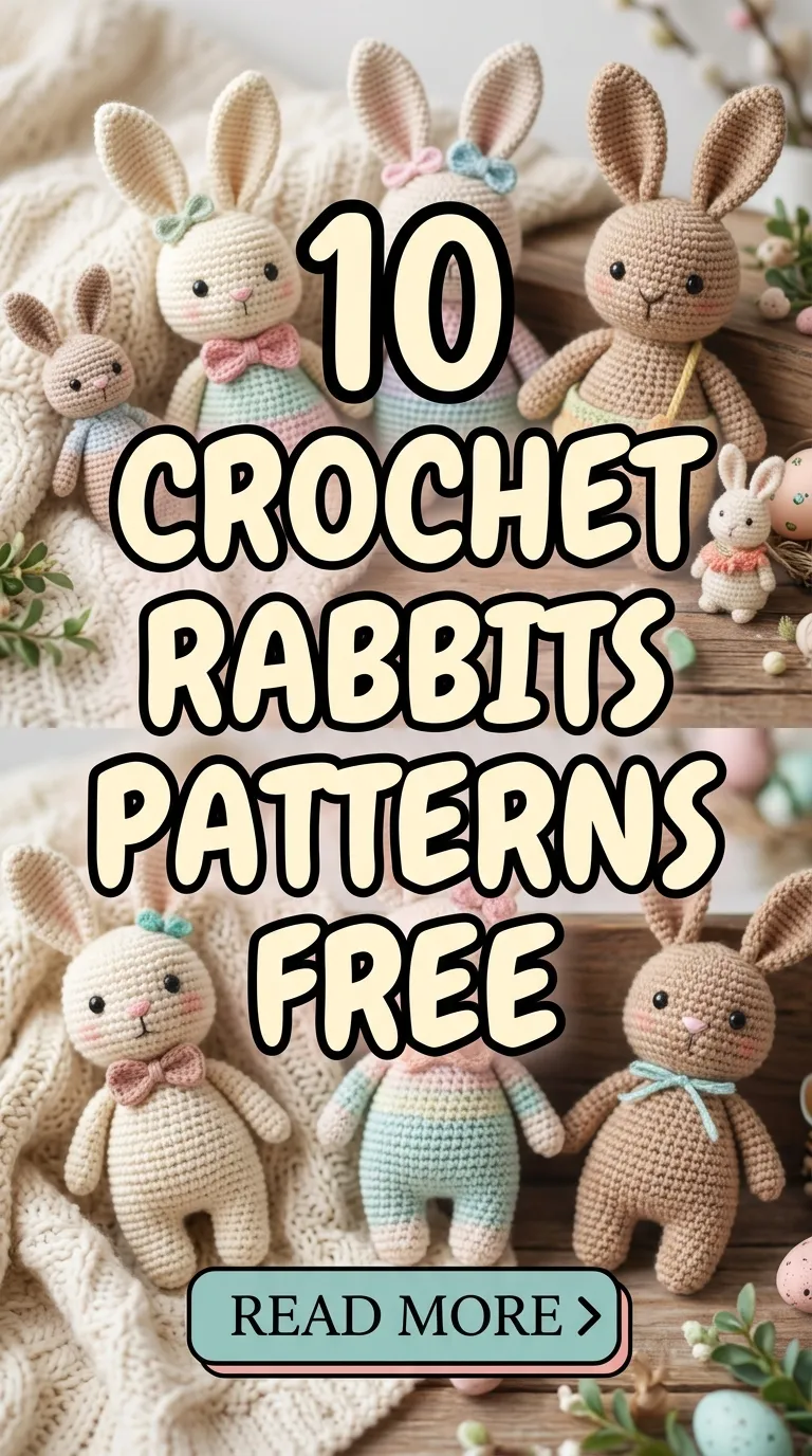 10 Crochet Rabbits Patterns Free