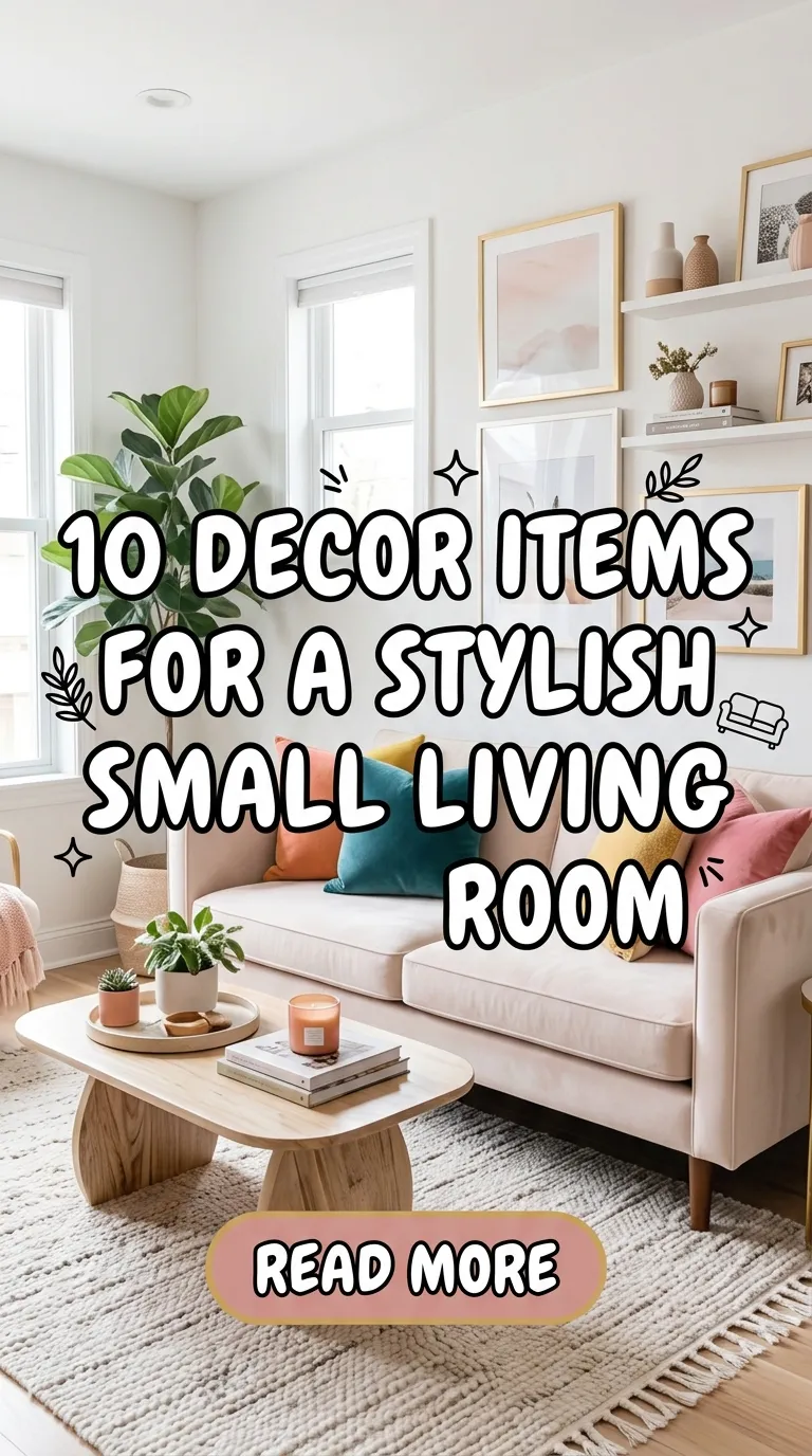 10 Decor Items for a Stylish Small Living Room