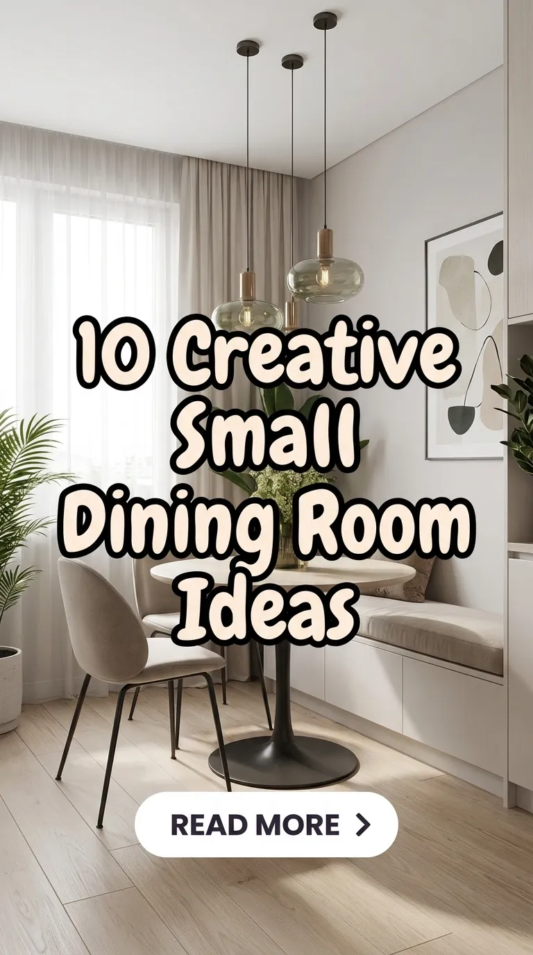 10 Creative Small Dining Room Ideas