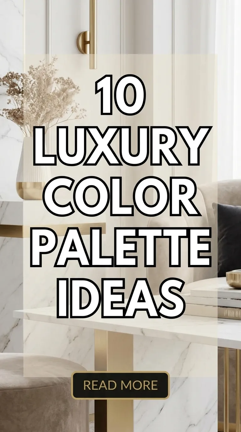 10 Luxury Color Palette Ideas