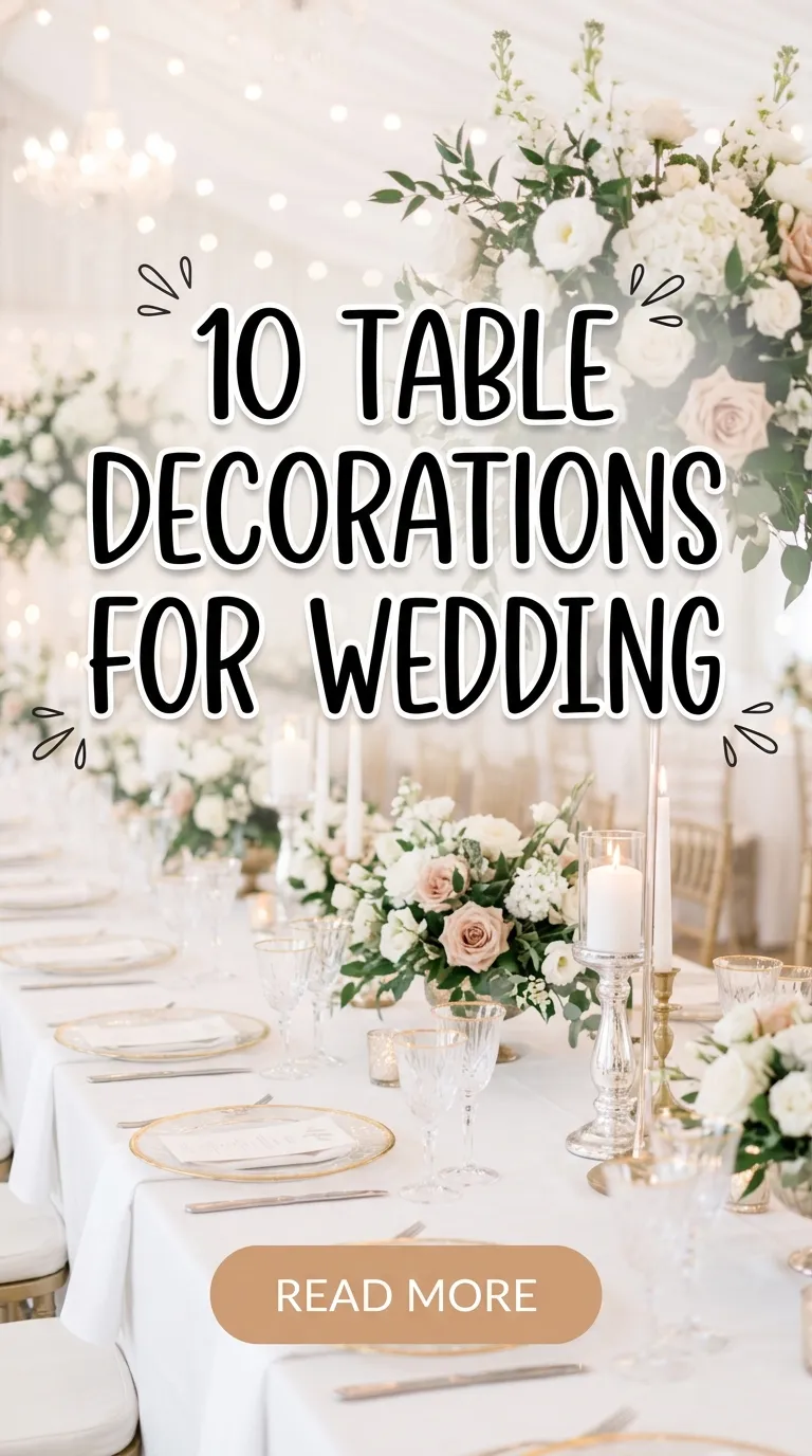 10 Table Decorations For Wedding
