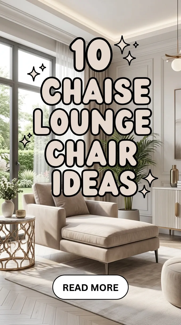10 Chaise Lounge Chair Ideas