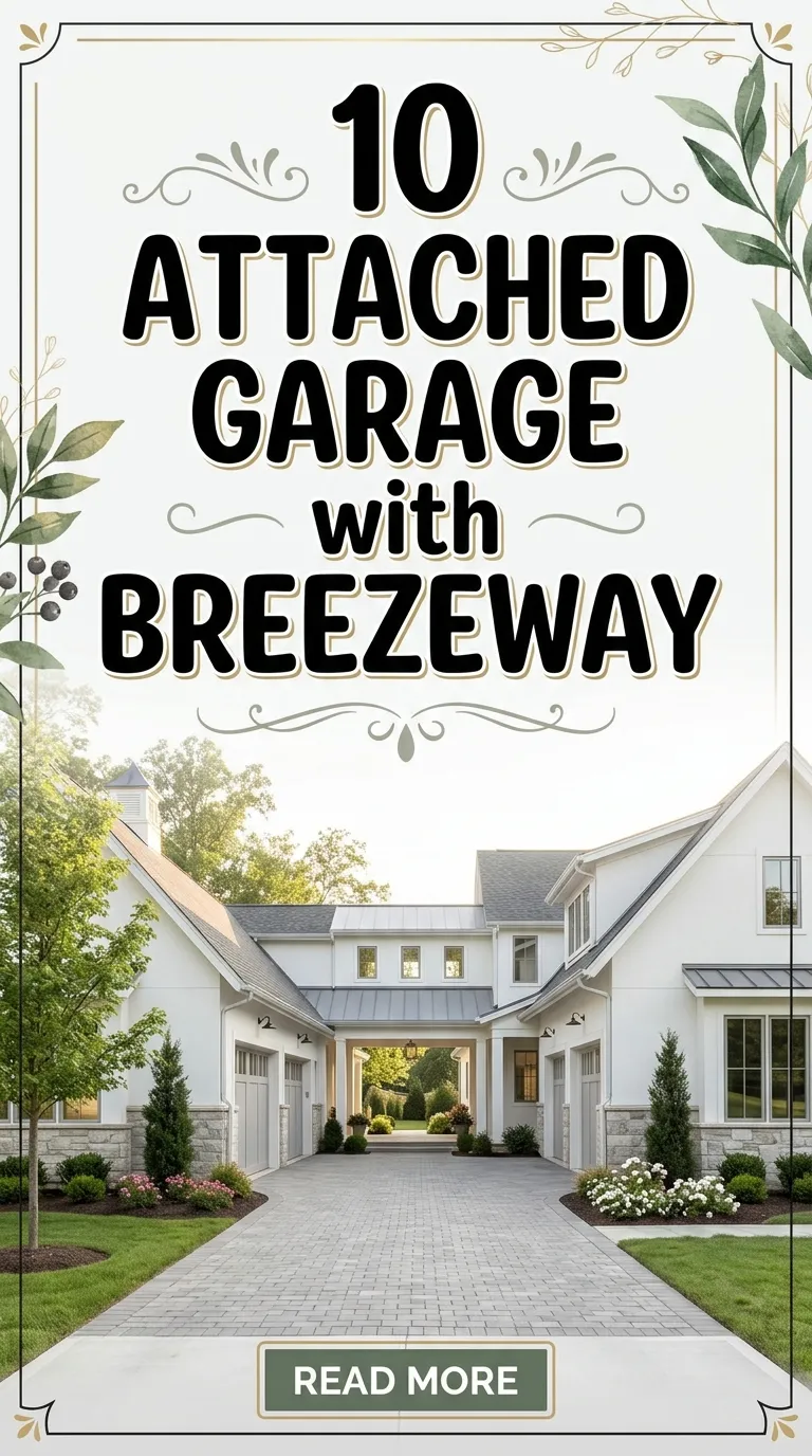 10 Attached Garage with Breezeway