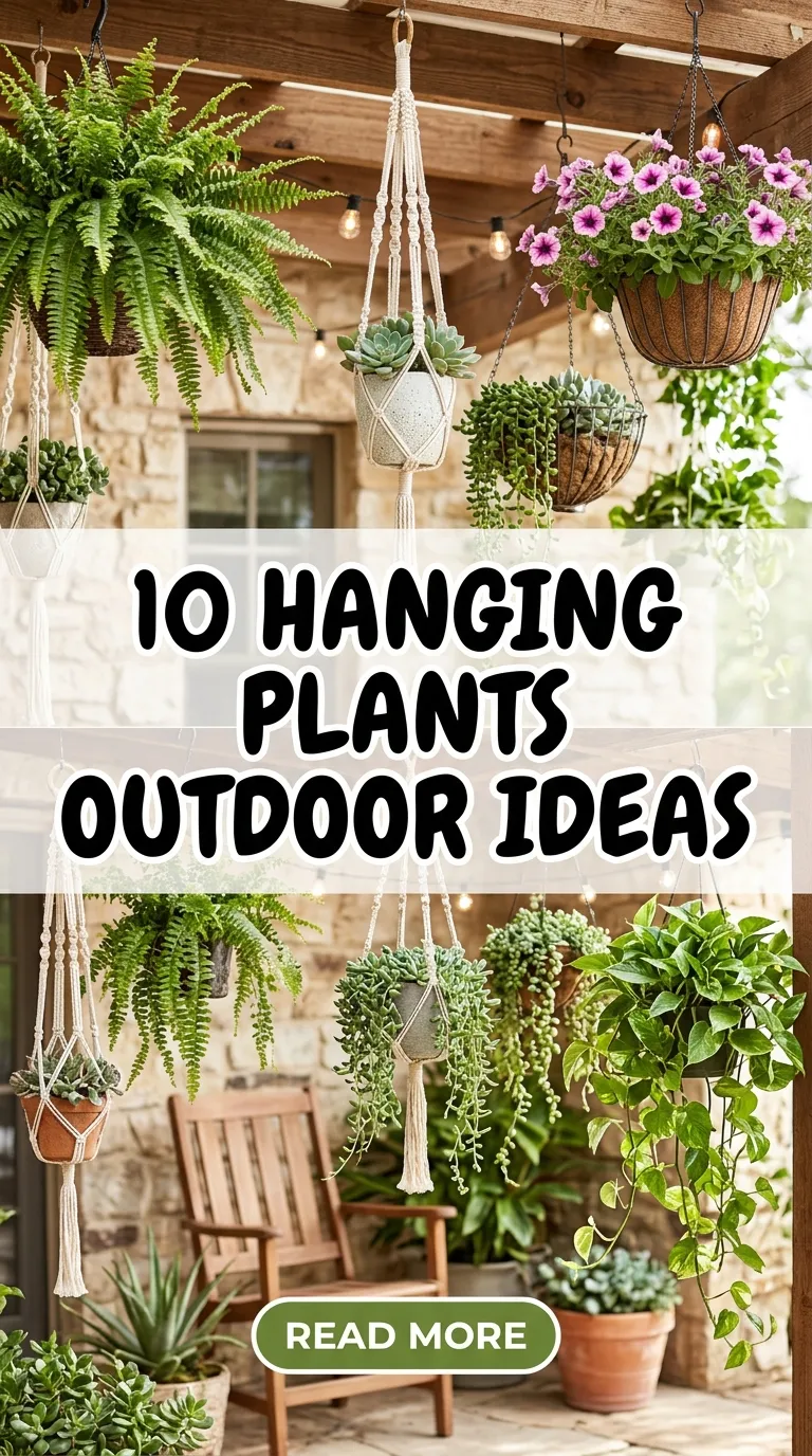 10 Hanging Plants Outdoor Ideas