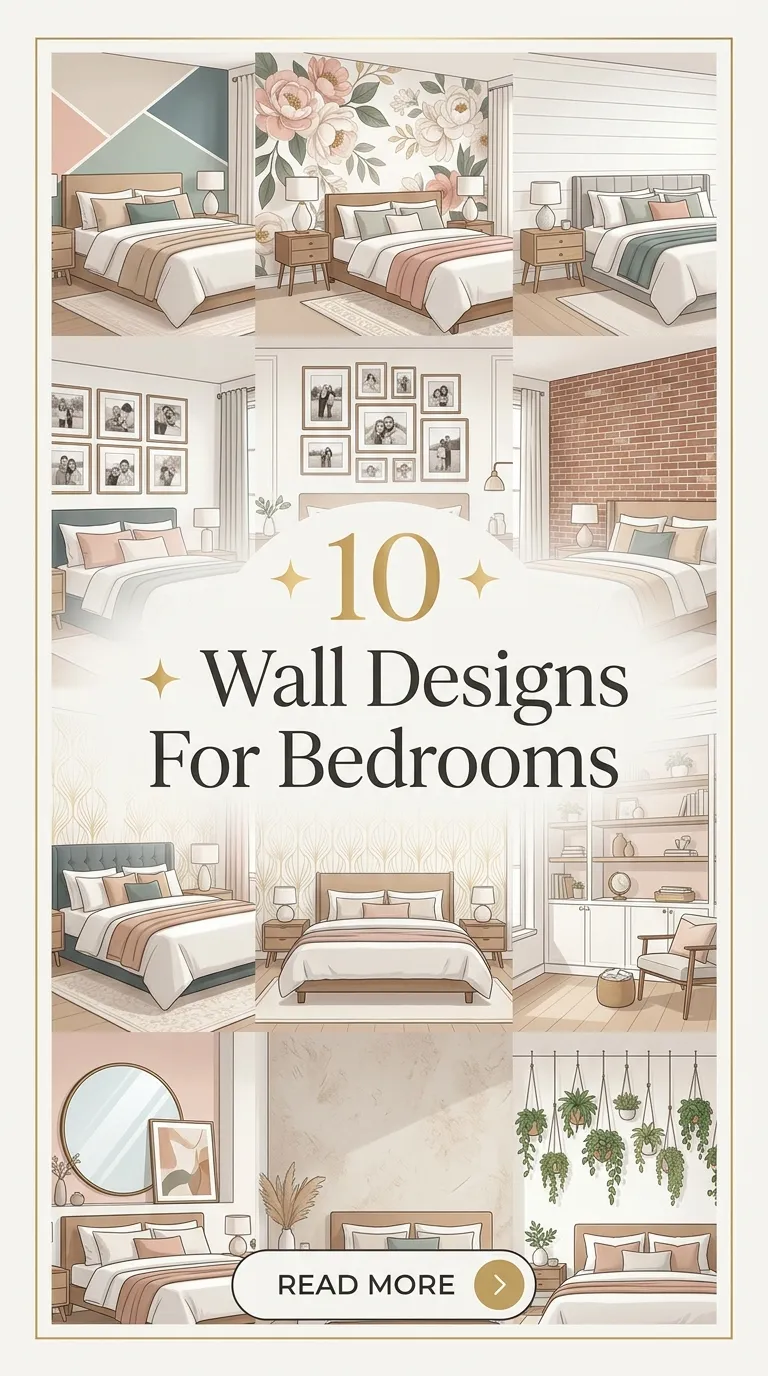 10 Wall Designs For Bedrooms