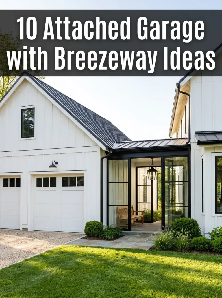 10 Attached Garage with Breezeway