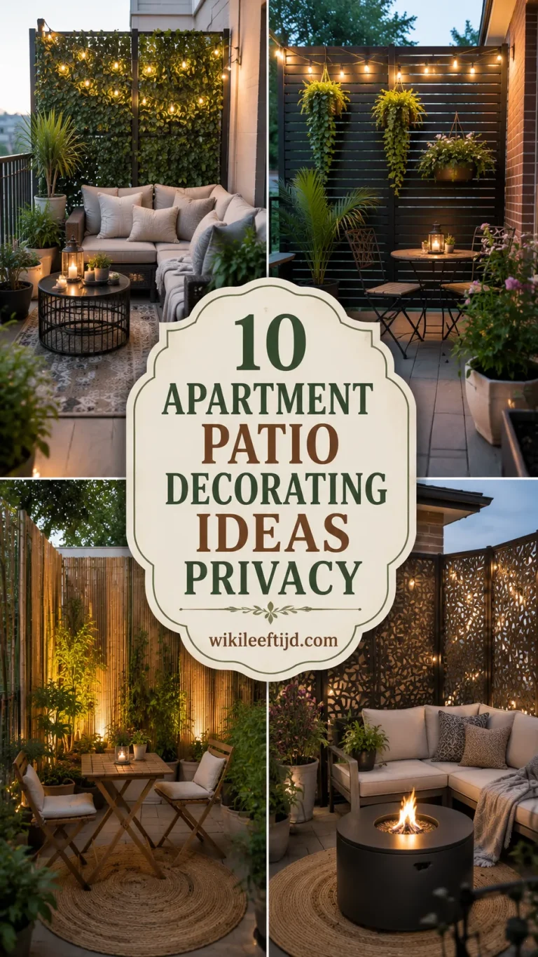 10 Apartment Patio Decorating Ideas Privacy