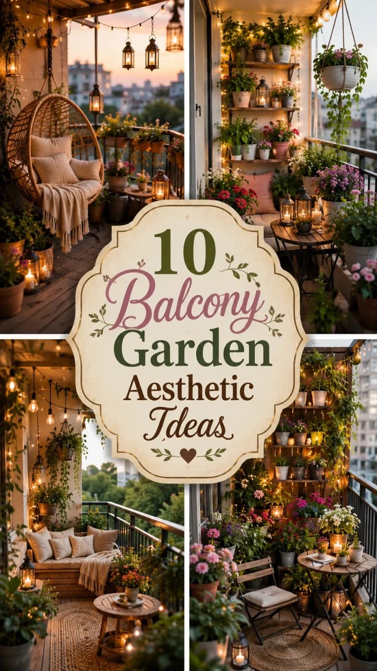 10 Balcony Garden Aesthetic Ideas