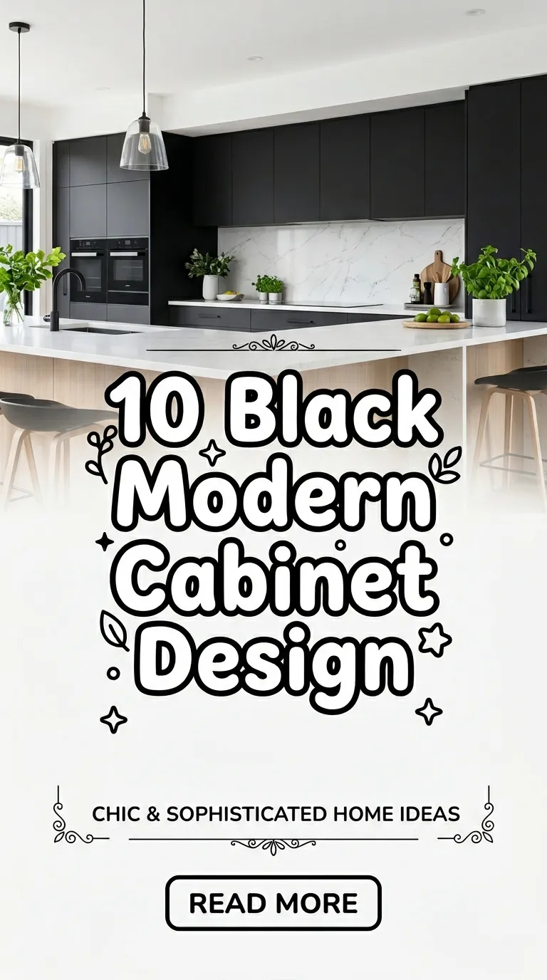 10 Black Modern Cabinet Design