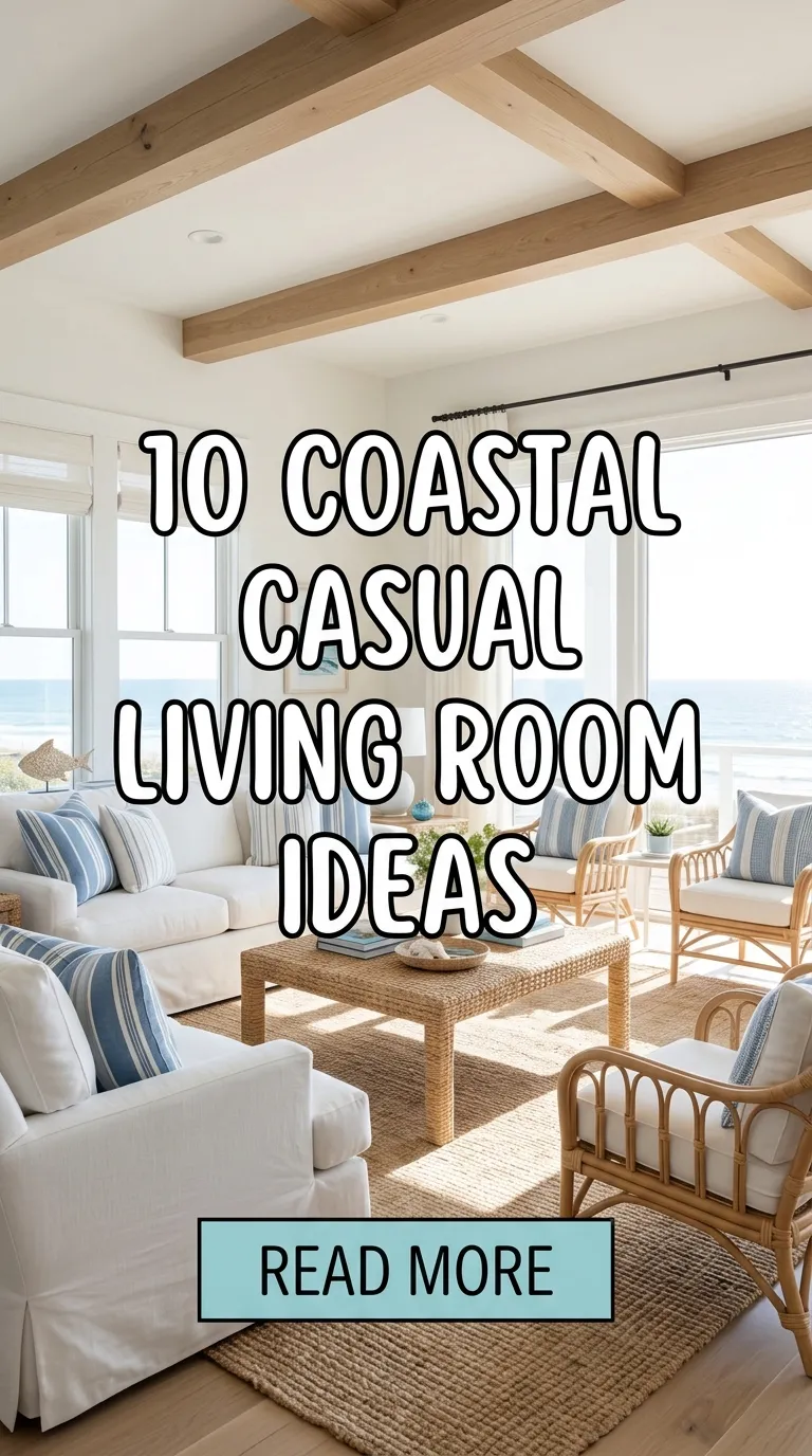 10 Coastal Casual Living Room Ideas