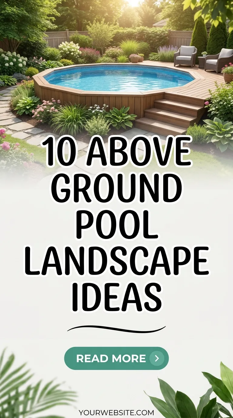 10 Above Ground Pool Landscape Ideas