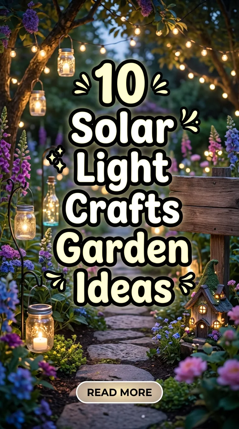 10 Solar Light Crafts Garden Ideas