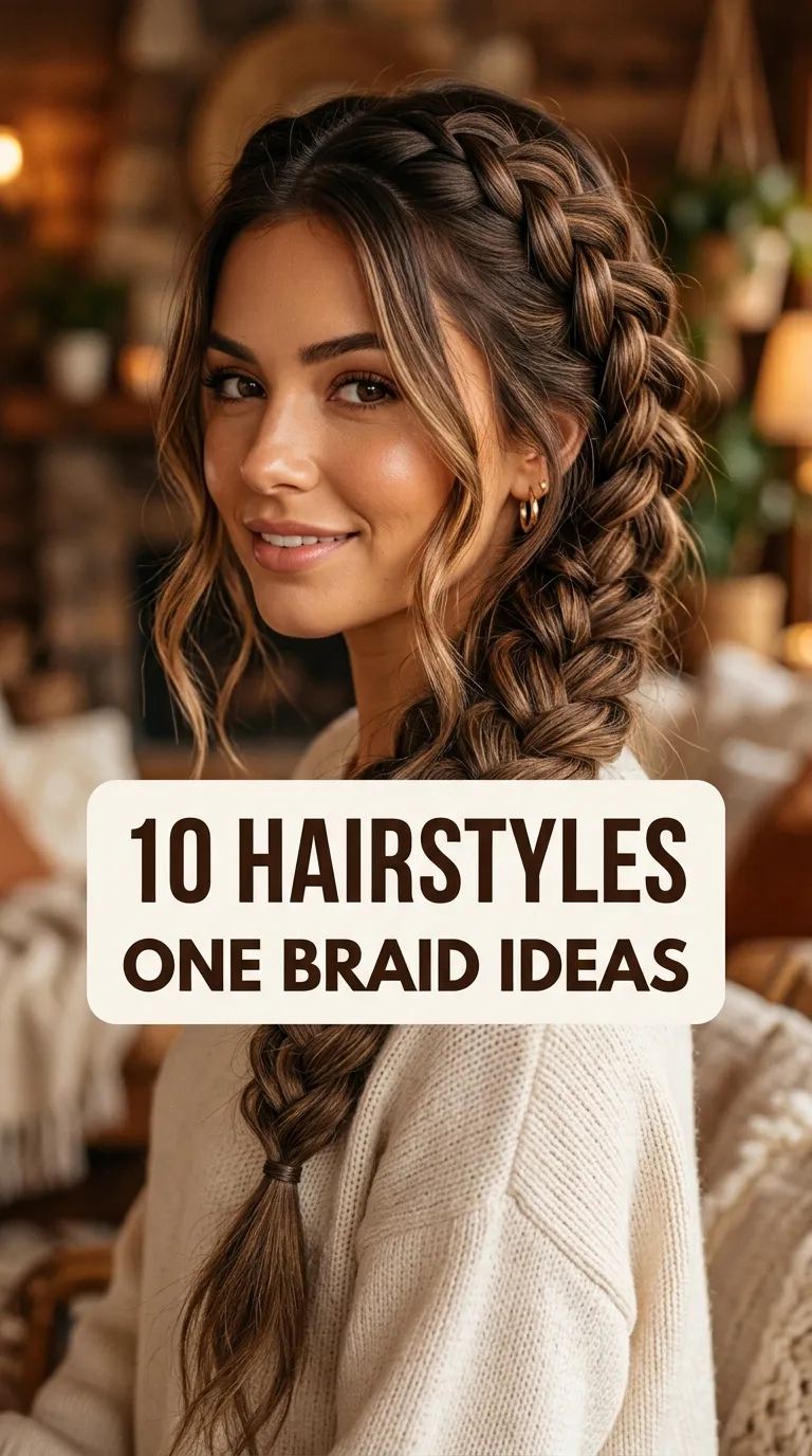 10 Hairstyles One Braid Ideas