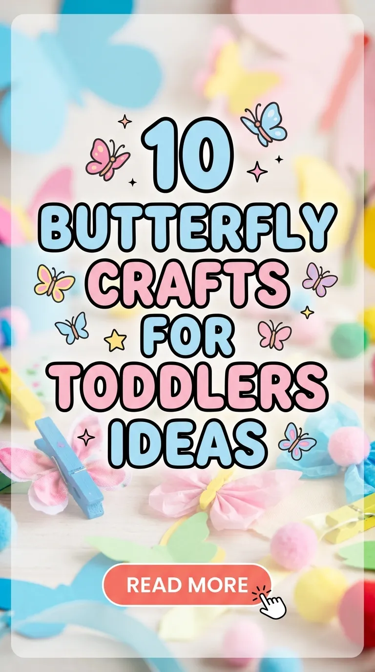 10 Butterfly Crafts for Toddlers Ideas