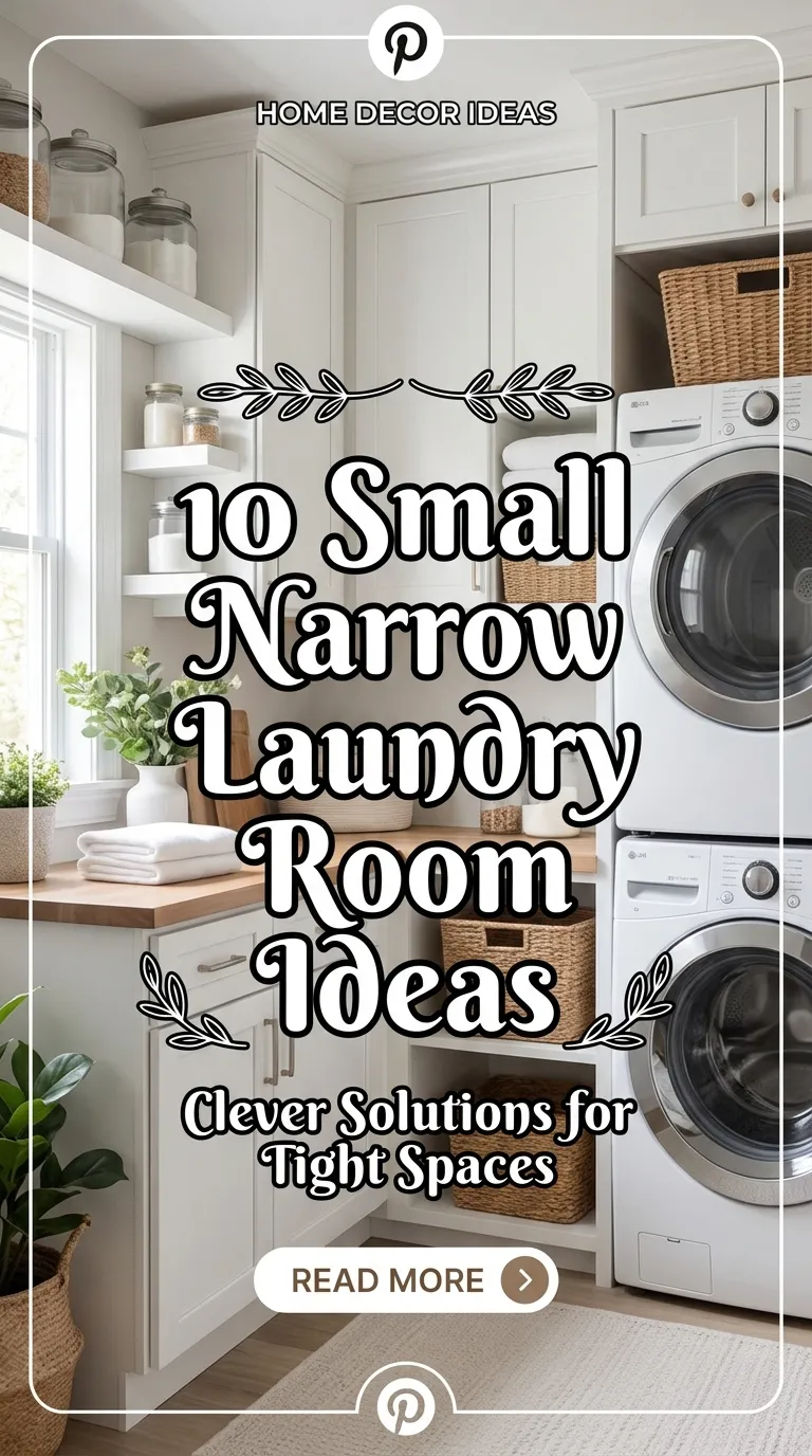 10 Small Narrow Laundry Room Ideas