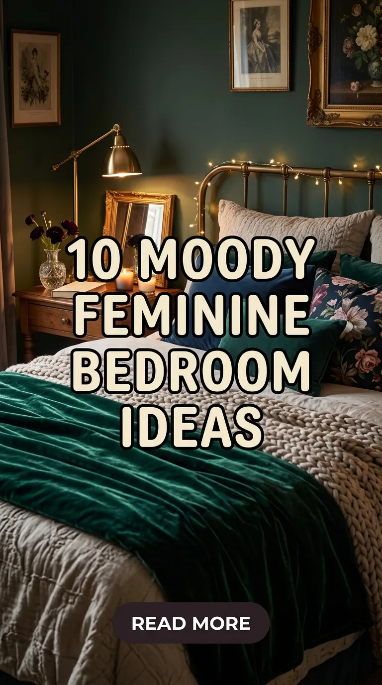 10 Moody Feminine Bedroom Ideas