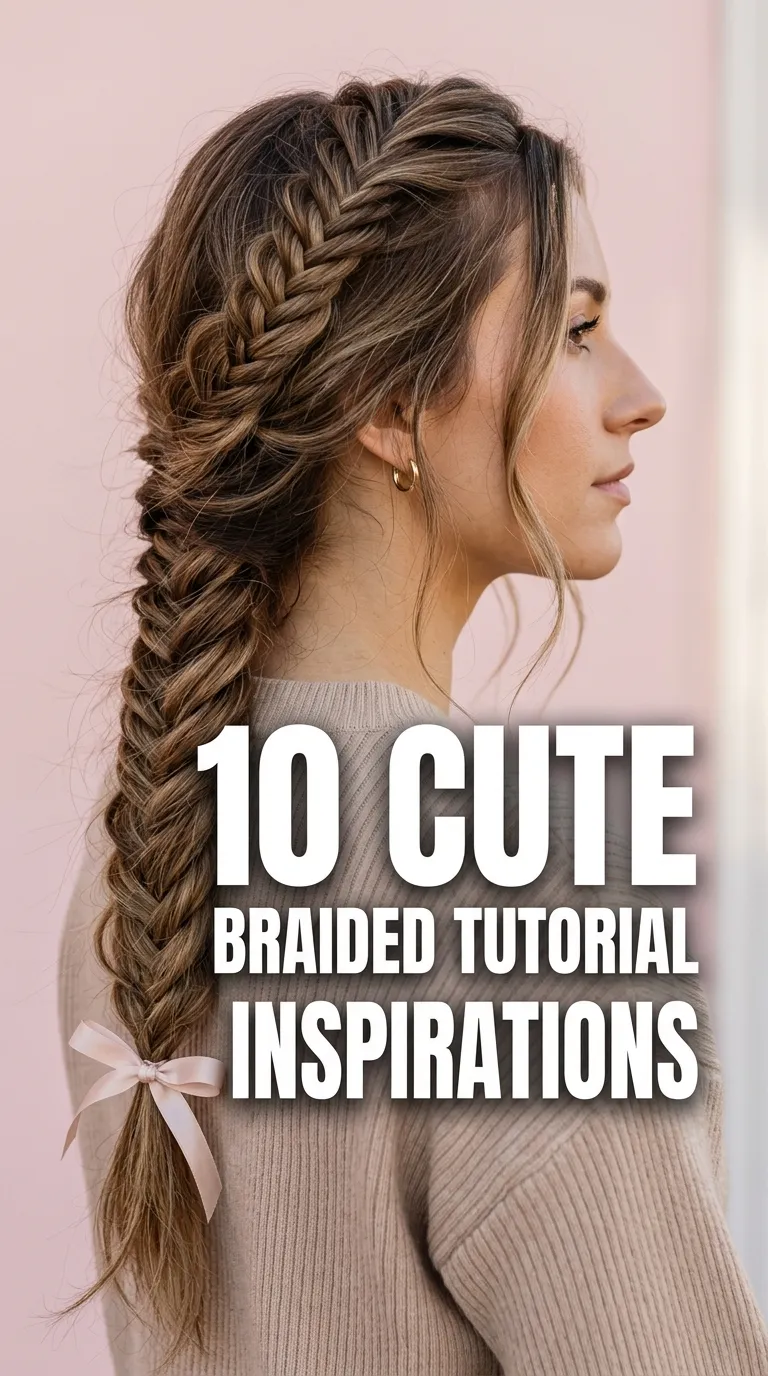 10 Cute Braided Hairstyles Tutorial Ideas