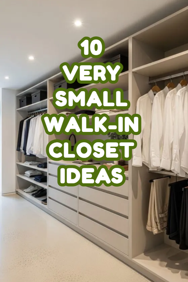 10 Very Small Walk-In Closet Ideas
