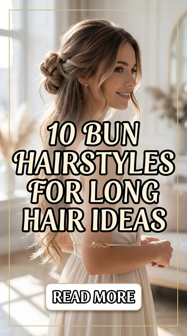 10 Bun Hairstyles For Long Hair Ideas