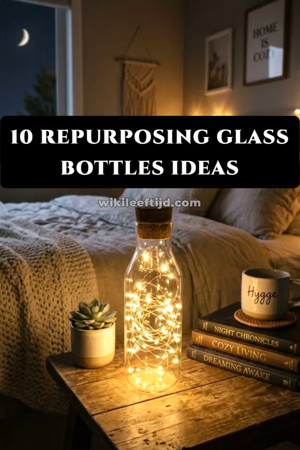 10 Repurposing Glass Bottles Ideas