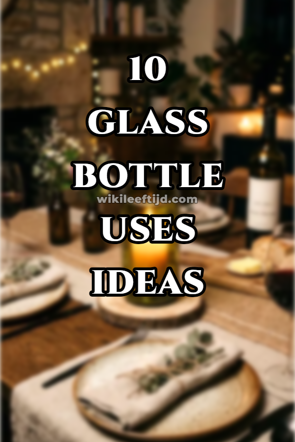 10 Glass Bottle Uses Ideas